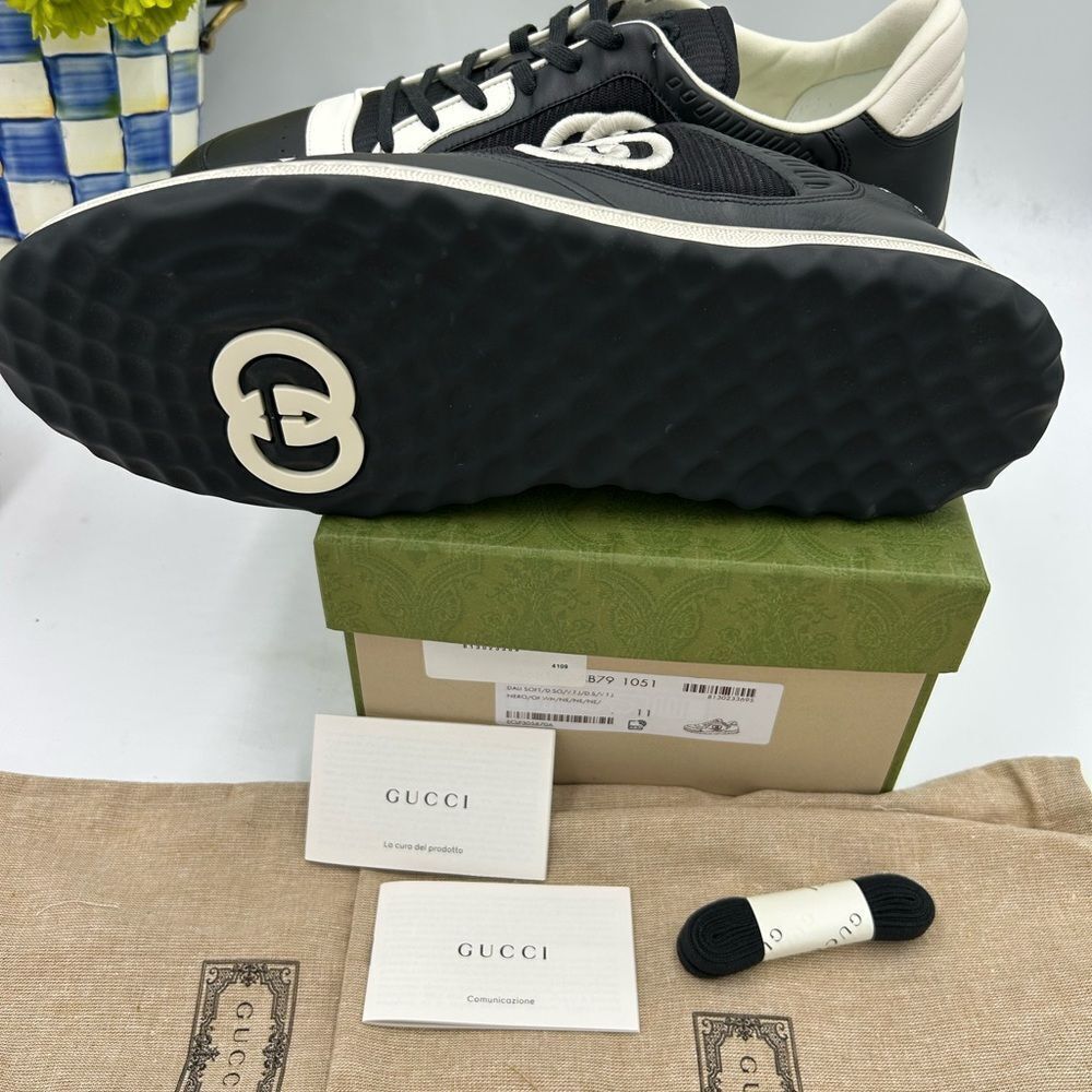 Men's Gucci Mac 80 low top sneakers size 11 made in Italy - Picture 13 of 13